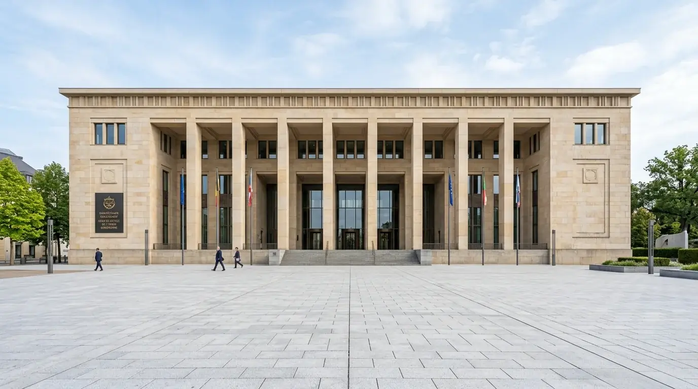 Gerichtsgebäude der Europäischen Union als Bezug zum EuGH-Urteil zur Rückforderung von Spielverlusten